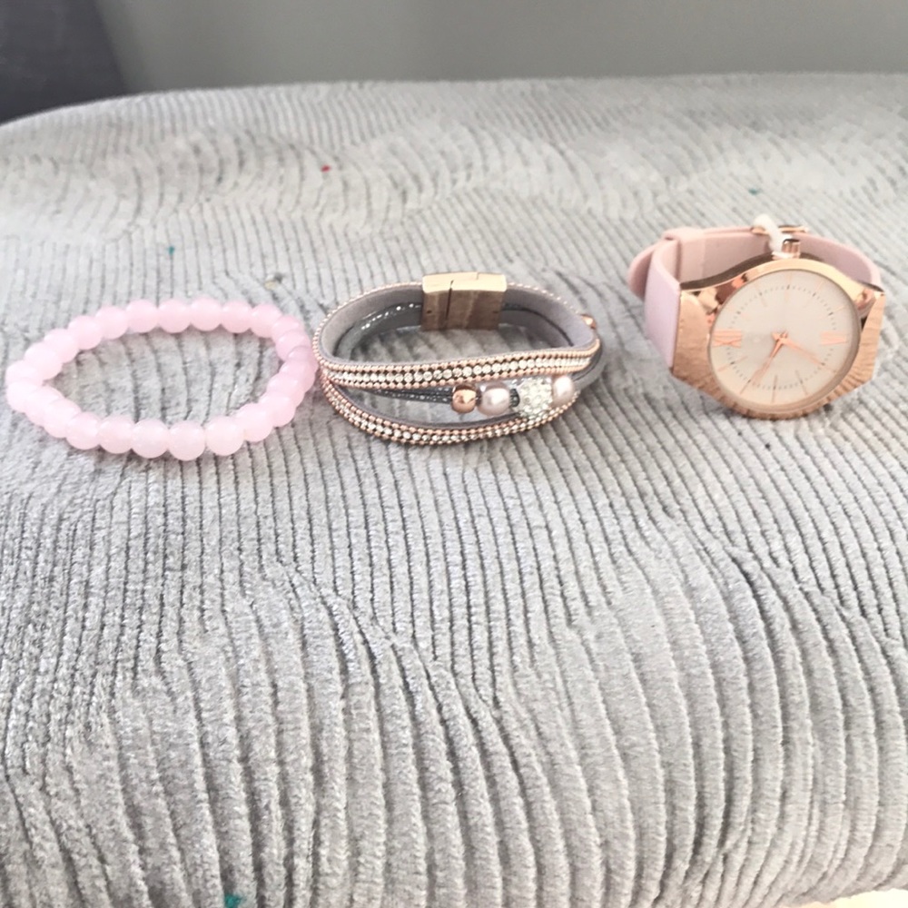 Bracelets and watch